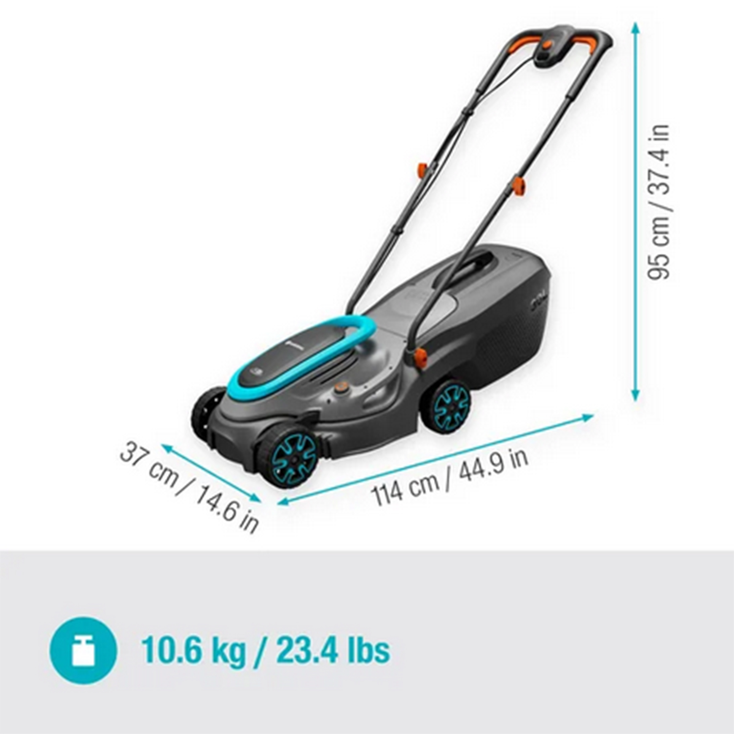 Rasaerba Batteria Gardena Power Max 32-36 P4A