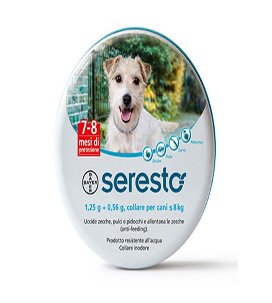 Bayer Seresto Collare Antiparassitario Cani Sotto 8kg
