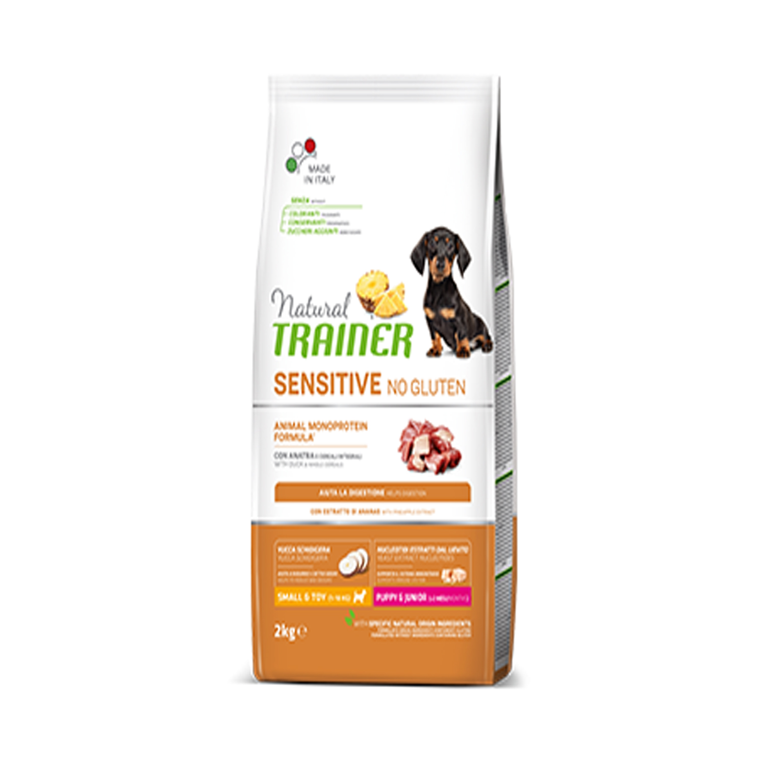 Mangime Cane Trainer Fitness3 Puppy&JuniorMini Anatra 2kg